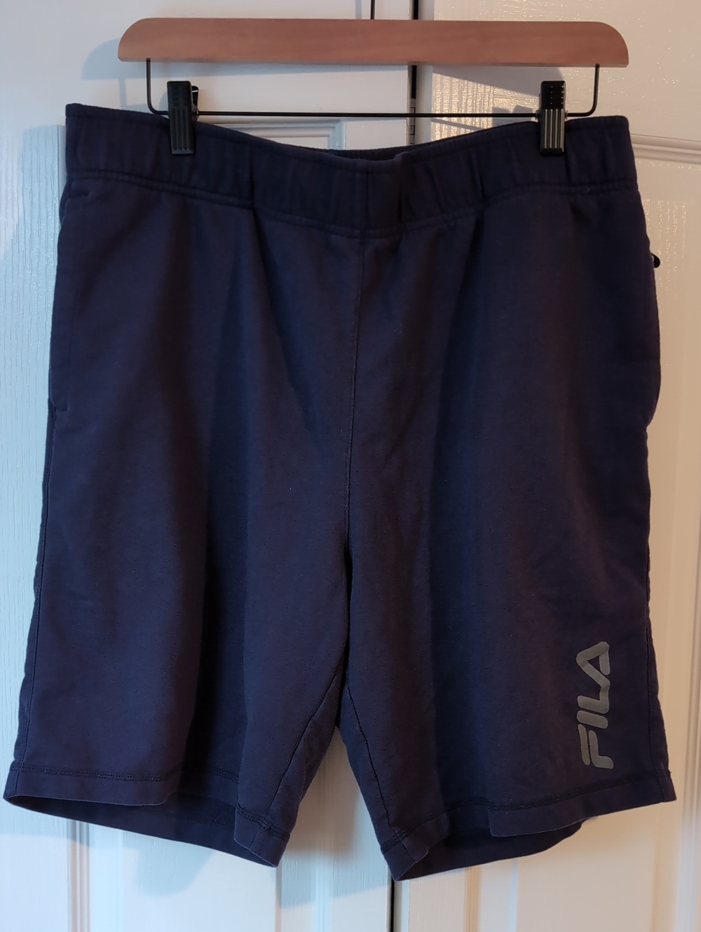 Fila Navy Athletic Shorts with Logo